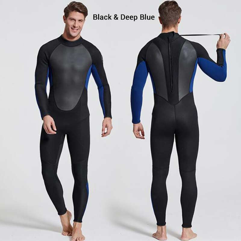 Sbart Mens 3MM Embossed Neoprene Fullsuit Wetsuit