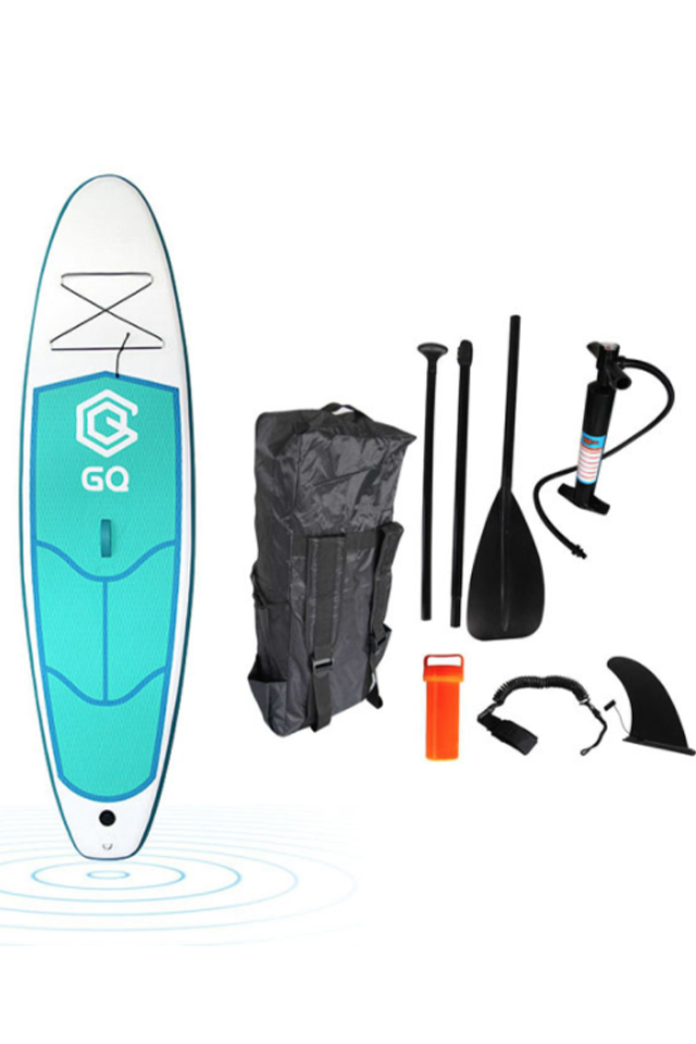 GQ 9.6' Blow Up SUP Paddle Board for Beginners
