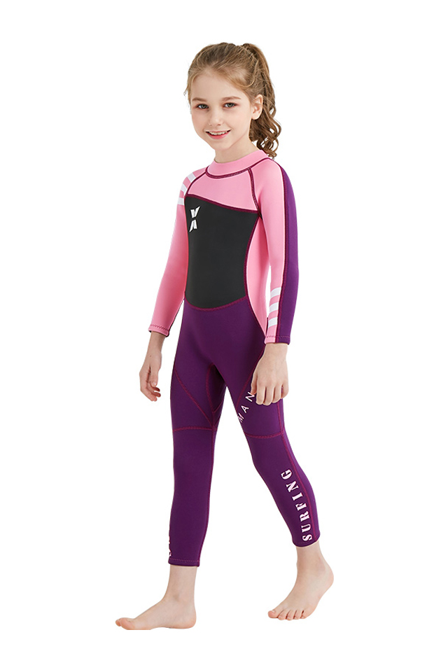 DIVE & SAIL Girls 2.5MM Full Wetsuit Kids Scuba Diving Suit