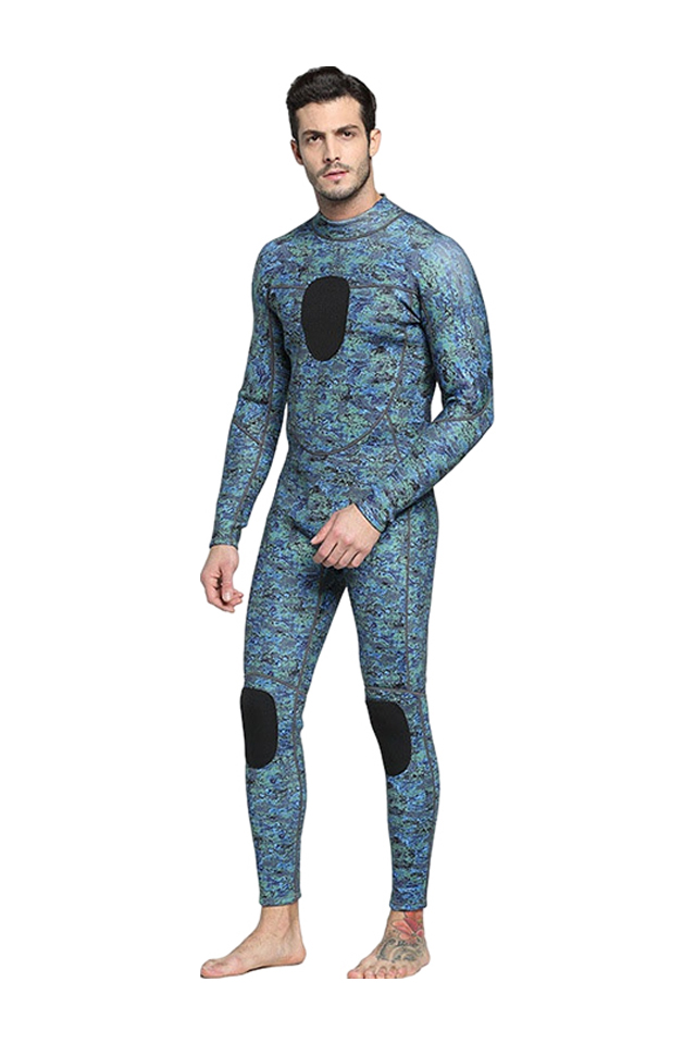 MYLEDI One Piece Cobblestone 3MM Men\'s Camo Wetsuit