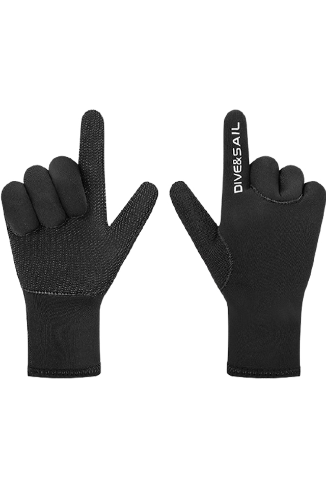 DIVE&SAIL Adults' 3mm Neoprene Non-slip Abrasion Resistant Warm Wetsuit Gloves