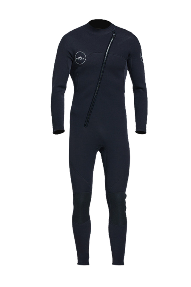 Sbart Men's 3mm Neoprene Long Sleeve Front Zip Sun Protection Wetsuit 