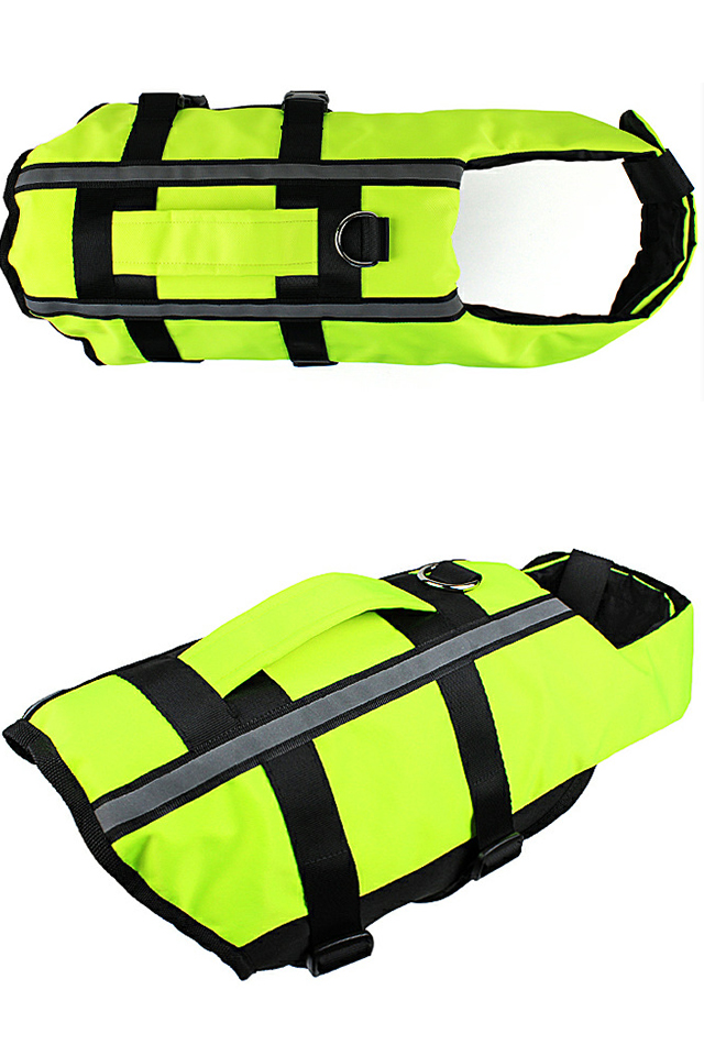 NAMSAN Dog\'s Inflatable Reflective&Adjustable Life Jacket for Swimming