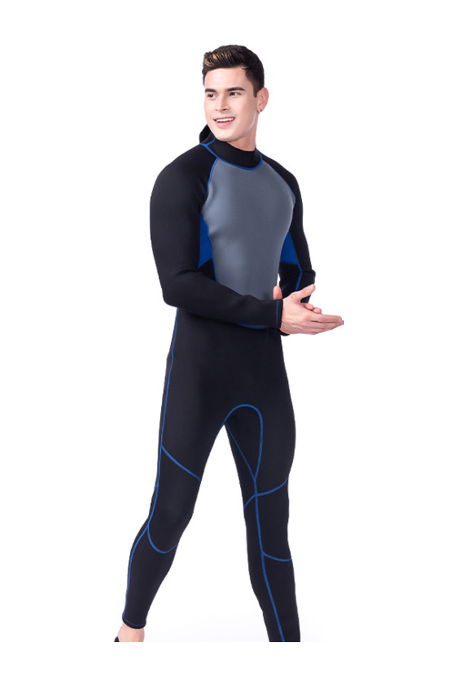 LIFURIOUS Men\'s 3MM Neoprene Full Body Deep Diving Warm Wetsuit