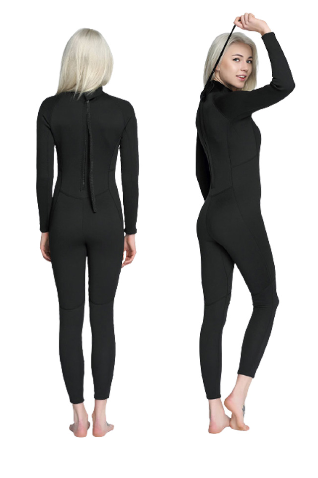MYLEDI Black Back Zip Neoprene 2mm Full Wetsuit