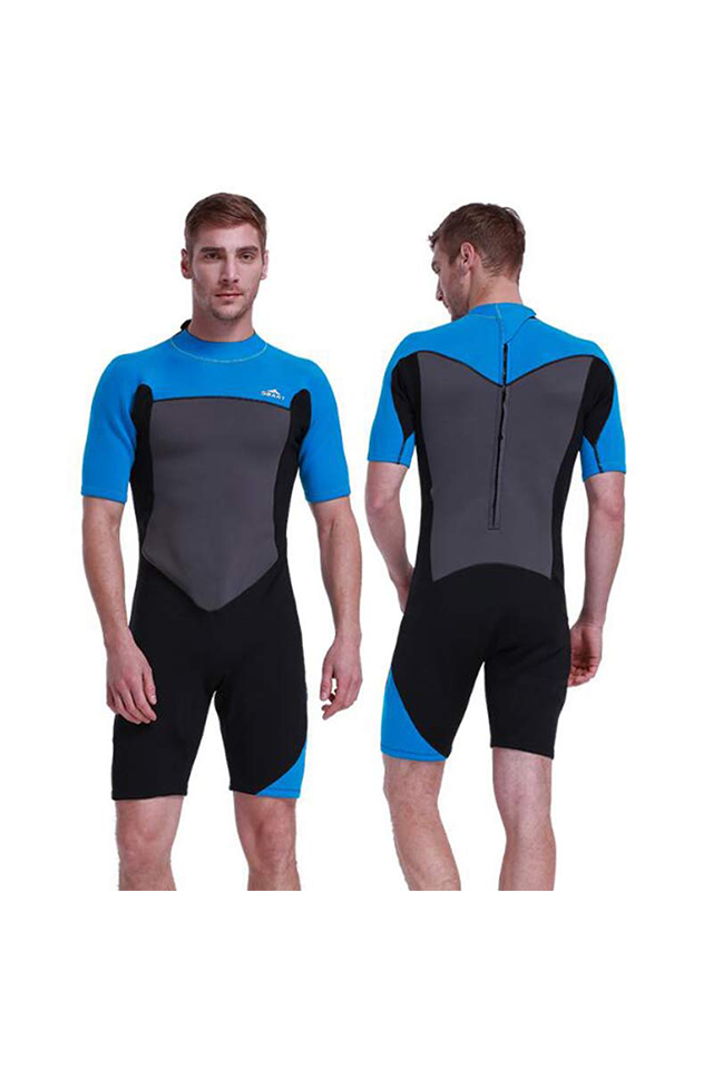 SBART Short Sleeve Full Body Shorty 2mm Diving Wetsuit