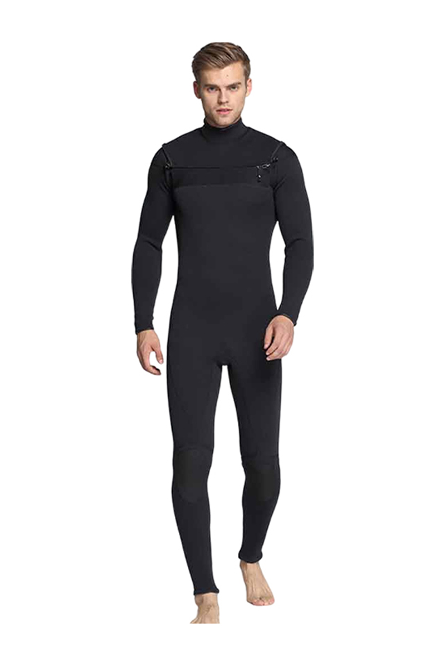 MYLEDI Men's 3MM Neoprene Wetsuit One-piece Chest Zip Scuba Suit