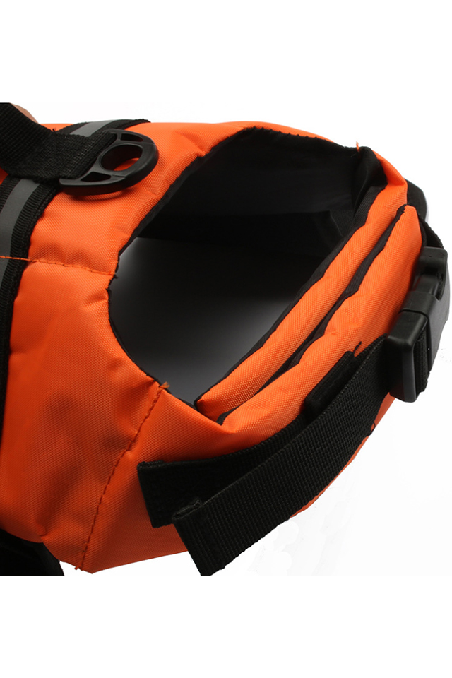XH Dog's Adjustable Belt Reflective Inflatable Life Jacket for Swimming 