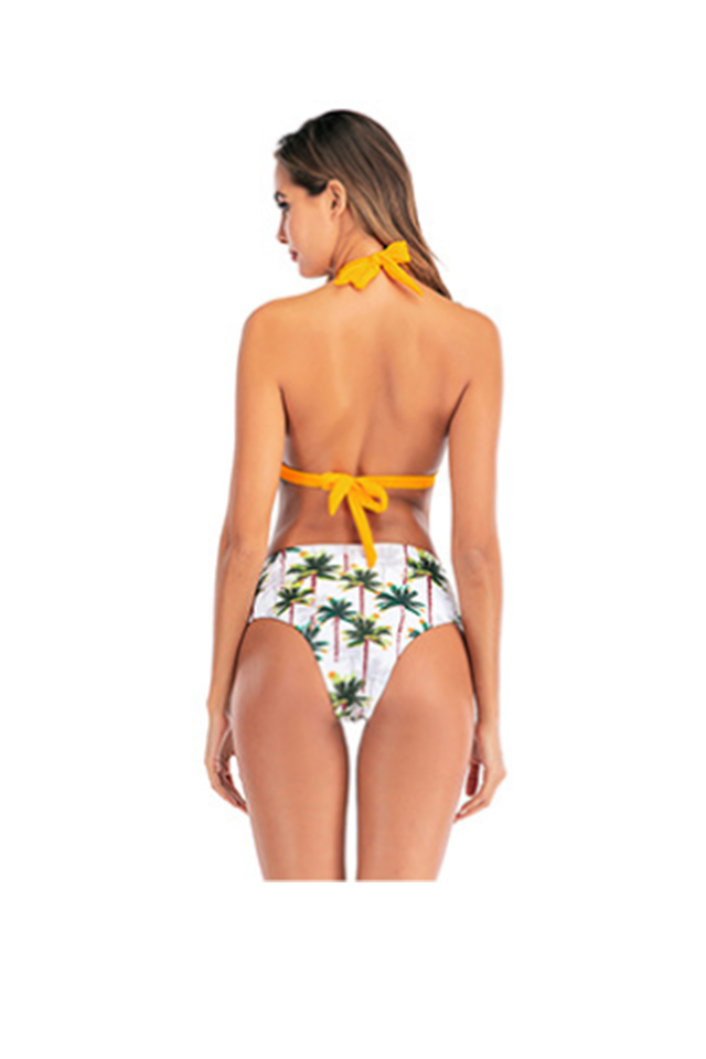 XC Women\'s Two Piece Backless Beach Bikini Swimsuit