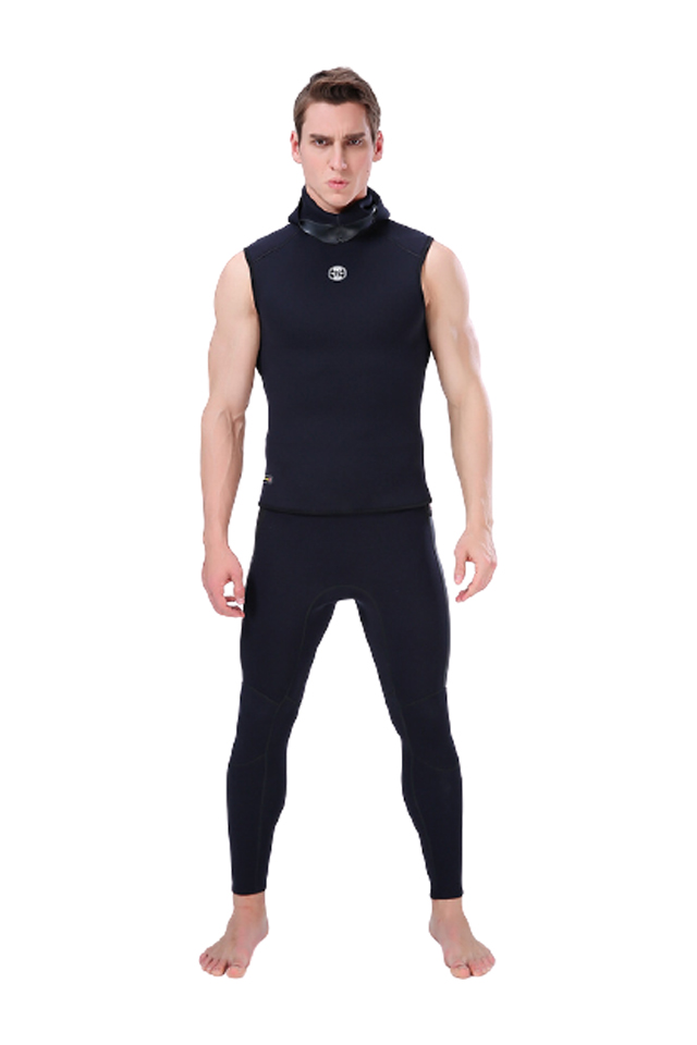 SLINX Men's/Women's 3MM Neoprene Sleeveless Warm Surfing Hood Wetsuit Vest