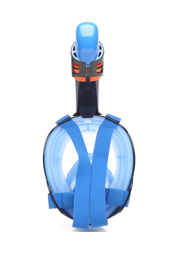 ALOMA Adults' Silicone Full Face 180 Degree Panoramic View Anti-Fog Anti-Leak Snorkeling Mask