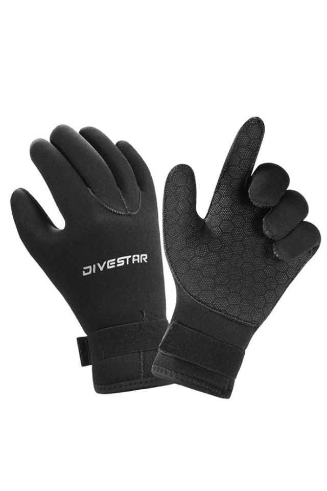 DIVESTAR 3mm/5mm Neoprene Cut-resistant Non-slip Warm Wetsuit Gloves