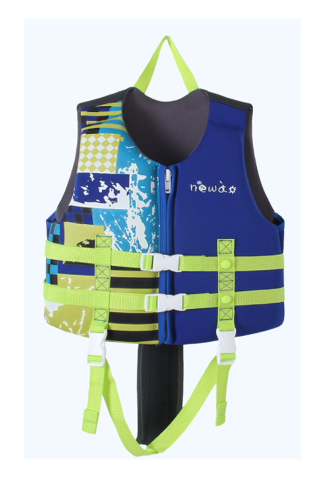 Newao Kids\' Neoprene Adjustable Strap Flotation Life Jacket 