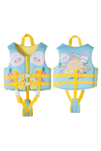 NEWAO Infant Swim Vest Life Jacket with Adjustable Safety Strap Flotation Swimming Aid for Toddlers 