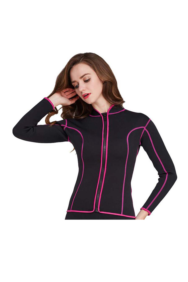 SBART Stand-up Collar Long Sleeve Ladies 2mm Wetsuit Jacket