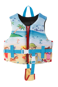 Newao Kids' Neoprene Cartoon Colorful Adjustable Strap Swim Life Jacket 