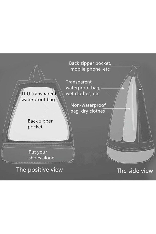 JL EVA Water Proof Wear Resistant Shoulder Bag for Swimming 