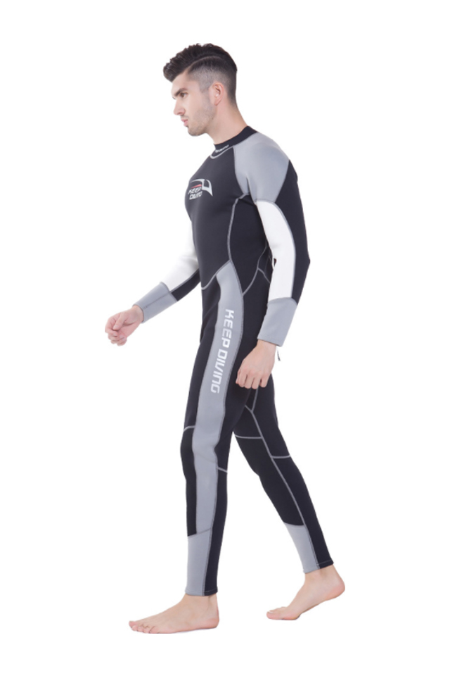 KEEP DIVING Men's 3MM Neoprene Long Sleeve Winter Swimming Wetsuit