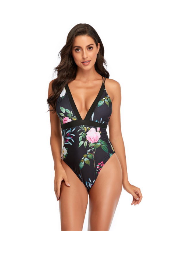 XC Women's Backless One Piece Deep V Sexy & Cute Swimsuit