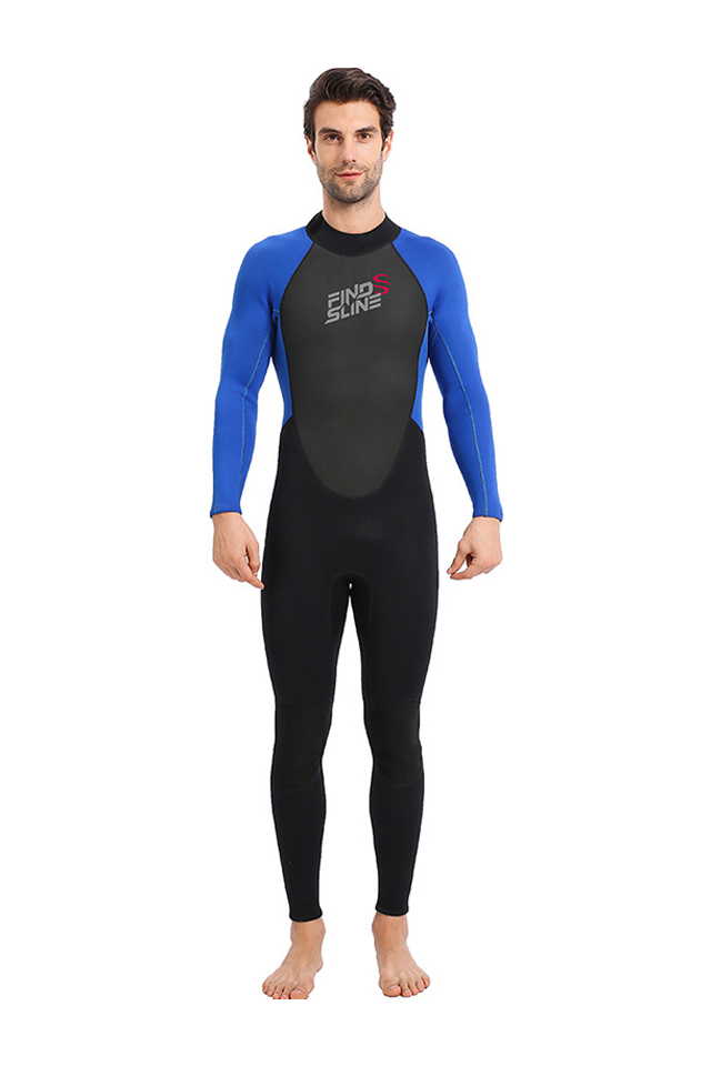 FINDSLINE Mens 3/2mm Embossed Neoprene Wetsuit