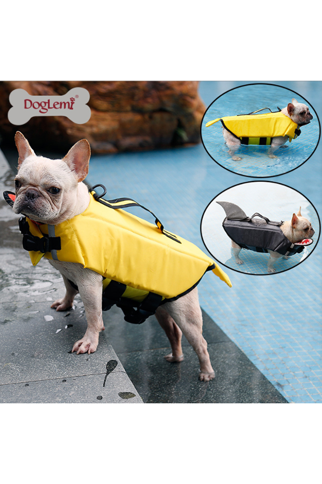 DOGLEMI Dogs\' Cute Adjustable Breathable Swimming Life Jacket