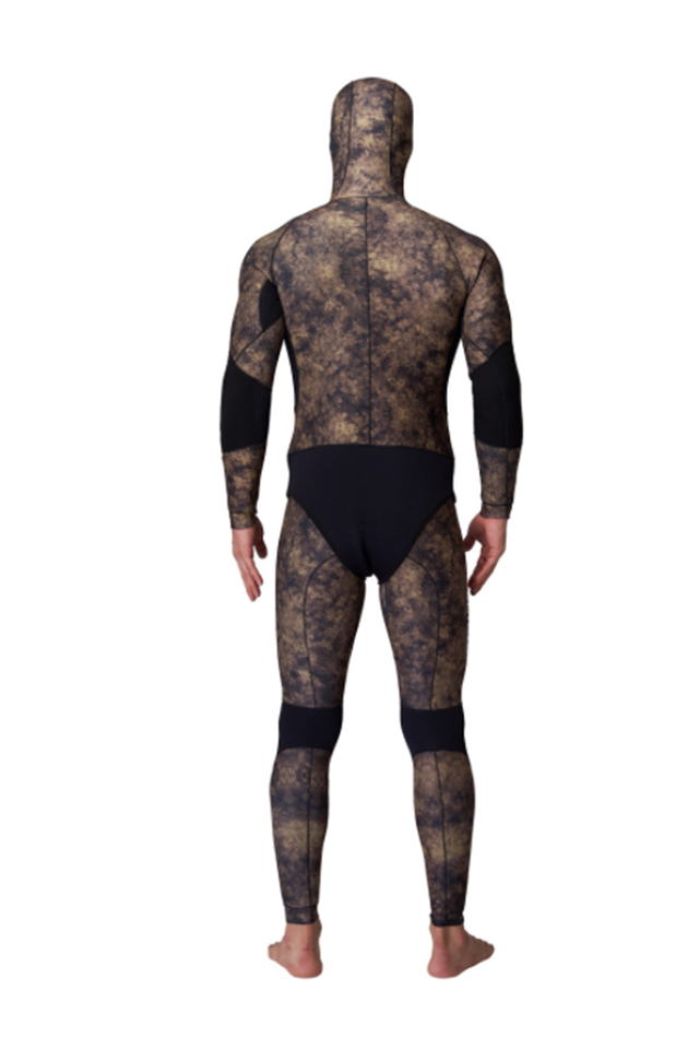LAYATONE Men\'s 3mm/5mm Neoprene Long Sleeve Two Piece Warm Hooded Spearfishing Wetsuit