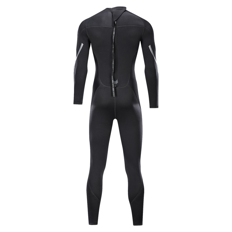 ZCCO Mens 3MM Plus Size Cool Black Full Wetsuit