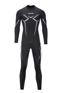 ZCCO Mens 3MM Plus Size Cool Black Full Wetsuit