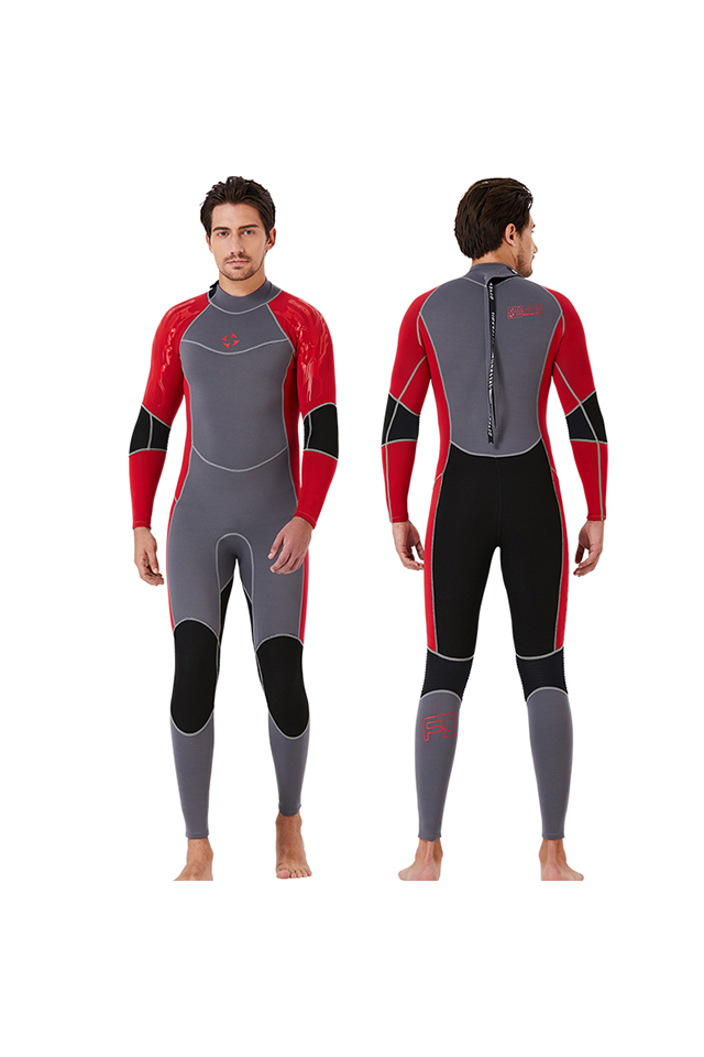 DIVE & SAIL 3MM Adults Full Body Long Sleeve Keep Warm Surfing Wetsuit