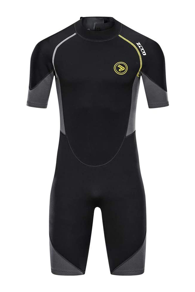ZCCO Mens 3MM Plus Size Shorty Neoprene Wetsuit Free Shipping