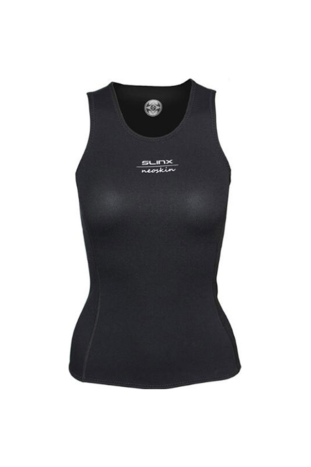 SLINX 2mm CR Smoonth Skin Wetsuit Vest Sleeveless Rubber Diving Surfing Top